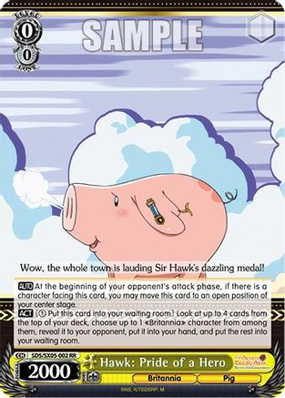 Hawk: Pride of a Hero (SDS/SX05-002 RR) - The Seven Deadly Sins: Revival of The Commandments