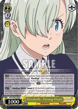 Elizabeth: Strong Heart (SDS/SX05-008 R) - The Seven Deadly Sins: Revival of The Commandments