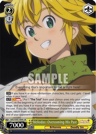 Meliodas: Overcoming His Past (SR) (SDS/SX05-009S SR) - The Seven Deadly Sins: Revival of The Commandments