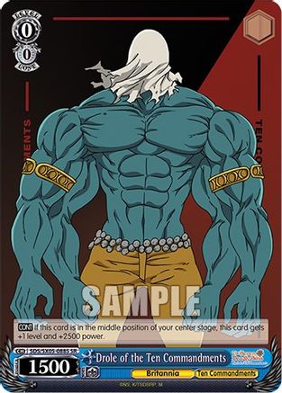 Drole of the Ten Commandments (SR) (SDS/SX05-088S SR) - The Seven Deadly Sins: Revival of The Commandments