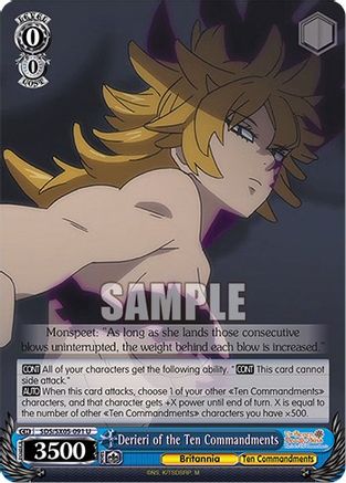 Derieri of the Ten Commandments (SDS/SX05-091 U) - The Seven Deadly Sins: Revival of The Commandments
