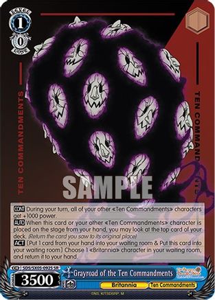Grayroad of the Ten Commandments (SR) (SDS/SX05-092S SR) - The Seven Deadly Sins: Revival of The Commandments