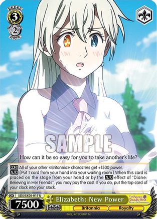 Elizabeth: New Power (SDS/SX05-017 U) - The Seven Deadly Sins: Revival of The Commandments