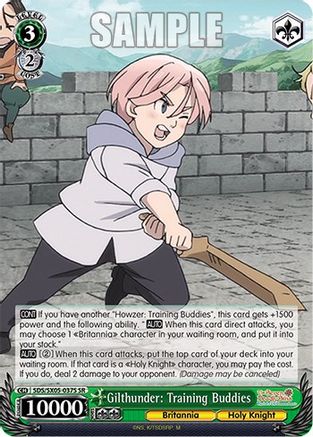 Gilthunder: Training Buddies (SR) (SDS/SX05-037S SR) - The Seven Deadly Sins: Revival of The Commandments