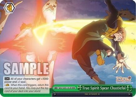 True Spirit Spear Chastiefol (RRR) (SDS/SX05-053R RRR) - The Seven Deadly Sins: Revival of The Commandments