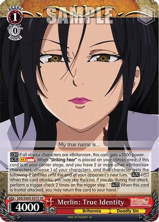 Merlin: True Identity (SR) (SDS/SX05-057S SR) - The Seven Deadly Sins: Revival of The Commandments