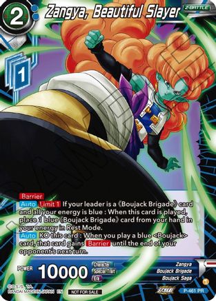 Zangya, Beautiful Slayer (Z03 Dash Pack) (P-461) - Promotion Cards Foil