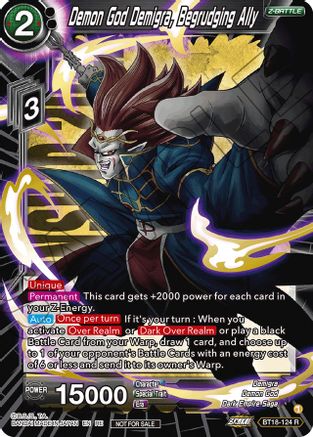 Demon God Demigra, Begrudging Ally (Championship 2022 Zenkai Selection Pack) (BT18-124) - Promotion Cards Foil