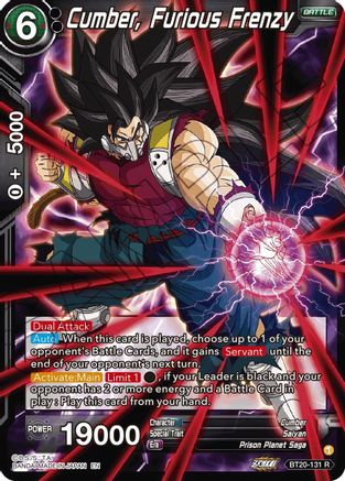 Cumber, Furious Frenzy (BT20-131) - Power Absorbed