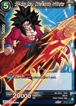 SS4 Son Goku, Otherworldly Infiltrator (BT20-122) - Power Absorbed Foil