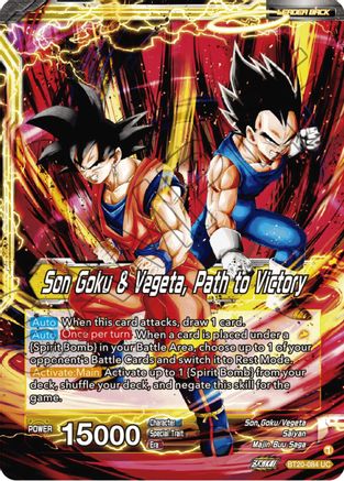 SS Vegito // Son Goku & Vegeta, Path to Victory (BT20-084) - Power Absorbed Foil