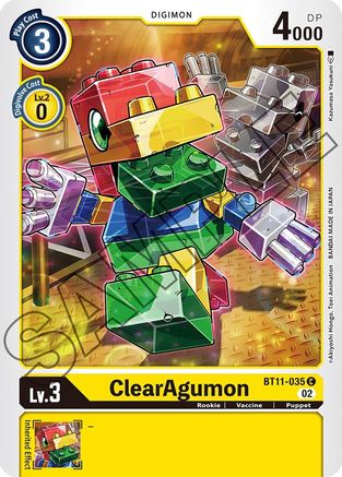 ClearAgumon (BT11-035) - Dimensional Phase Foil