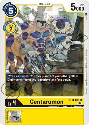 Centarumon (BT11-039) - Dimensional Phase Foil