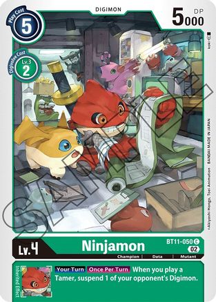 Ninjamon (BT11-050) - Dimensional Phase Foil