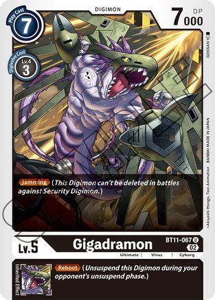 Gigadramon (BT11-067) - Dimensional Phase Foil