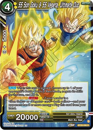SS Son Goku & SS Vegeta, Ultimate Duo (BT20-096) - Power Absorbed