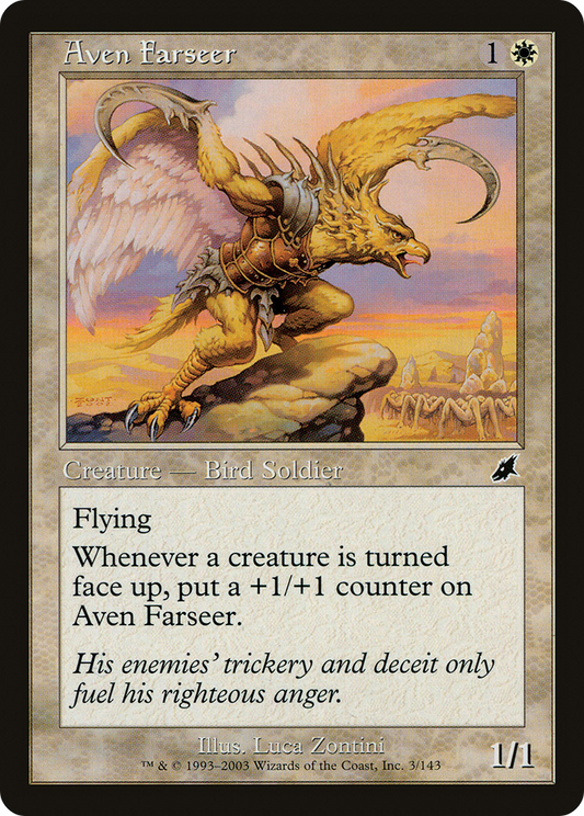 Aven Farseer (SCG-003) - Scourge Foil