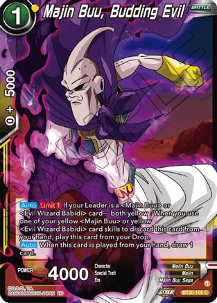 Majin Buu, Budding Evil (BT20-105) - Power Absorbed