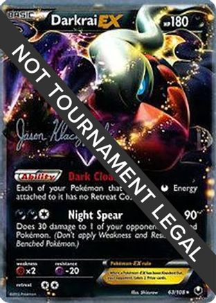 Darkrai EX - 2013 (Jason Klaczynski) 063  World Championship Decks - Ultra Rare