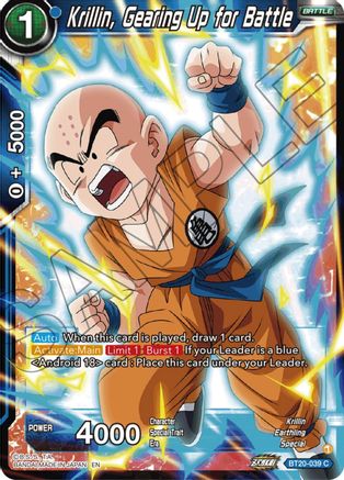Krillin, Gearing Up for Battle (BT20-039) - Power Absorbed