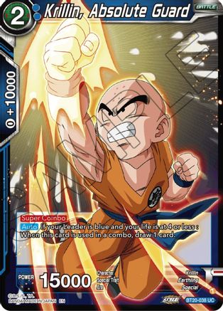 Krillin, Absolute Guard (BT20-038) - Power Absorbed Foil