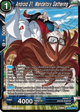 Android 21, Mandatory Gathering (BT20-048) - Power Absorbed Foil