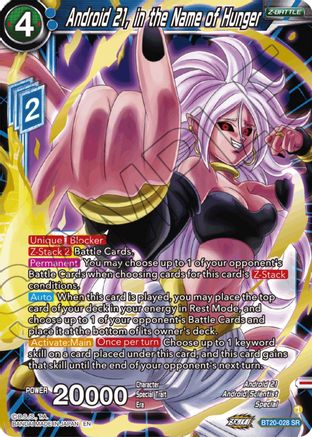 Android 21, in the Name of Hunger (BT20-028) - Power Absorbed Foil