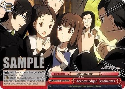 Acknowledged Sentiments (RRR) (KGL/S95-E072R RRR) - Kaguya-Sama: Love is War?