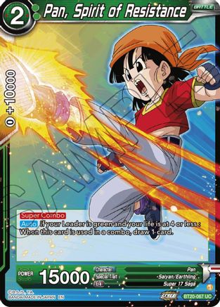 Pan, Spirit of Resistance (BT20-067) - Power Absorbed
