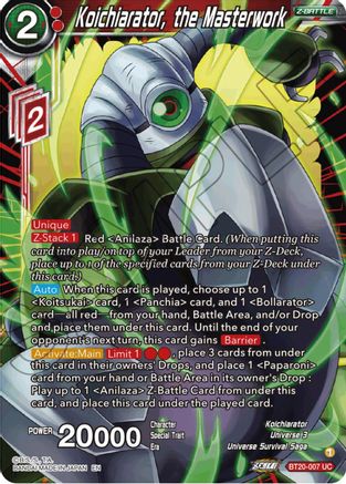 Koichiarator, the Masterwork (BT20-007) - Power Absorbed Foil