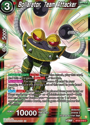 Bollarator, Team Attacker (BT20-018) - Power Absorbed Foil