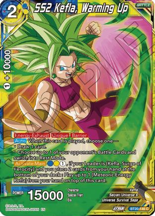 SS2 Kefla, Warming Up (BT20-146) - Power Absorbed
