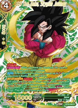 SS4 Son Goku, Stygian Journey (Gold-Stamped) (BT20-062) - Power Absorbed Foil