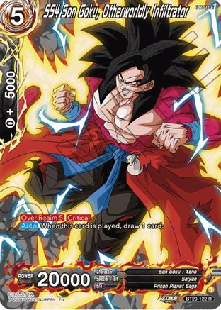 SS4 Son Goku, Otherworldly Infiltrator (Silver Foil) (BT20-122) - Power Absorbed Foil