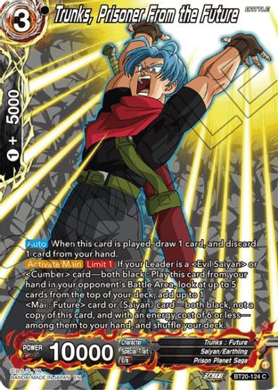 Trunks, Prisoner From the Future (Silver Foil) (BT20-124) - Power Absorbed Foil