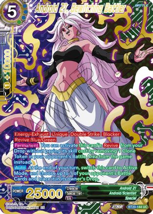 Android 21, Bewitching Battler (Gold-Stamped) (BT20-144) - Power Absorbed Foil