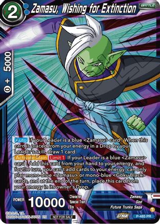 Zamasu, Wishing for Extinction (Zenkai Series Tournament Pack Vol.3) (P-485) - Tournament Promotion Cards