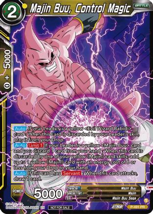 Majin Buu, Control Magic (Zenkai Series Tournament Pack Vol.3) (P-491) - Tournament Promotion Cards