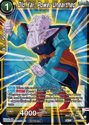 Old Kai, Power Unearthed (Zenkai Series Tournament Pack Vol.3) (P-492) - Tournament Promotion Cards