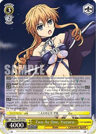 Two As One, Yuzuru (DAL/W99-E014 U) - Date A Live Vol.2