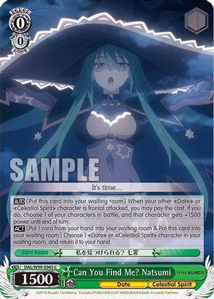 Can You Find Me? Natsumi (DAL/W99-E045 C) - Date A Live Vol.2