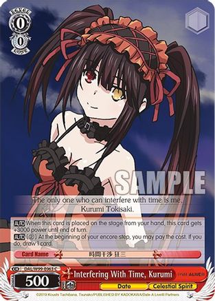 Interfering With Time, Kurumi (DAL/W99-E063 C) - Date A Live Vol.2