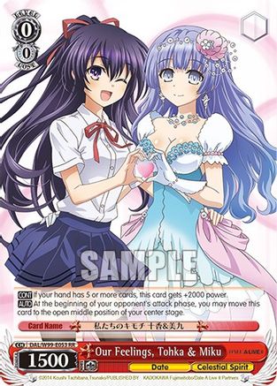 Our Feelings, Tohka & Miku (DAL/W99-E053 RR) - Date A Live Vol.2