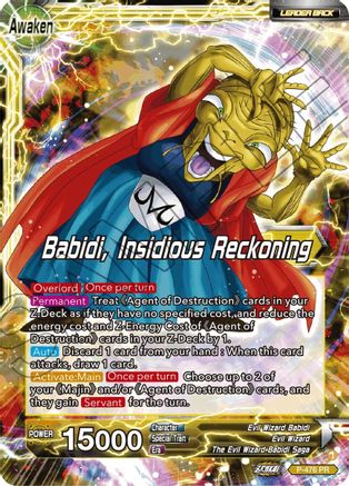 Babidi // Babidi, Insidious Reckoning (Silver Foil) (P-476) - Tournament Promotion Cards Foil