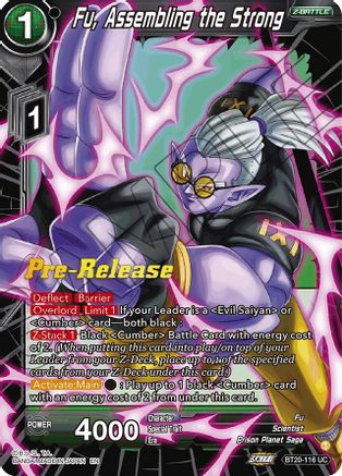 Fu, Assembling the Strong (BT20-116) - Power Absorbed PreRelease Cards