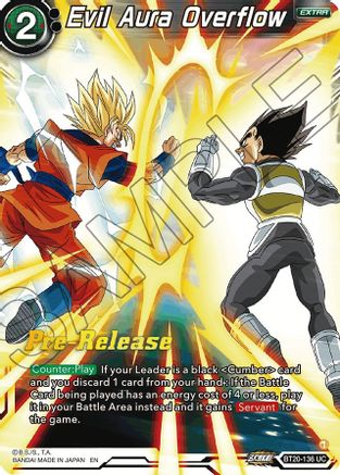 Evil Aura Overflow (BT20-136) - Power Absorbed PreRelease Cards