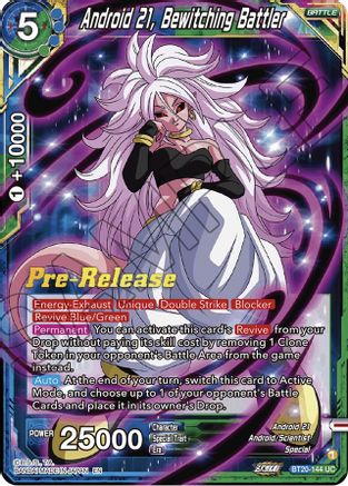 Android 21, Bewitching Battler (BT20-144) - Power Absorbed PreRelease Cards