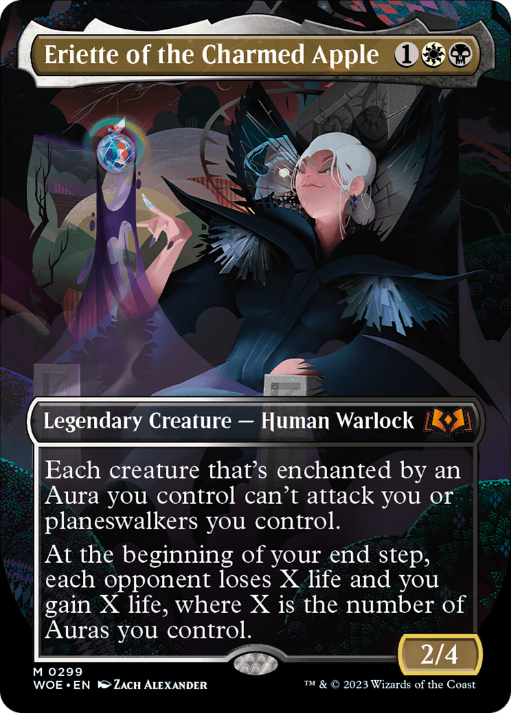 Eriette of the Charmed Apple (Borderless) (WOE-299) - Wilds of Eldraine (Borderless)