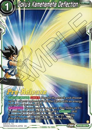 Goku's Kamehameha Deflection (BT20-082) - Power Absorbed PreRelease Cards