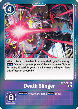 Death Slinger (Alternate Art) (EX2-071) - Starter Deck 14: Beelzemon Advanced Deck Set Foil